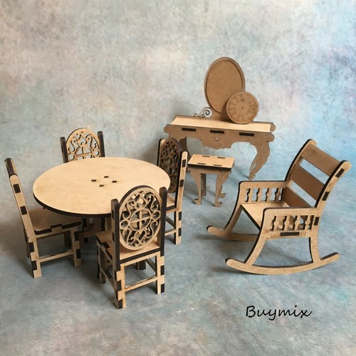 Various wooden dolls - wooden, house