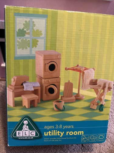 Elc utility room wooden doll - utility,