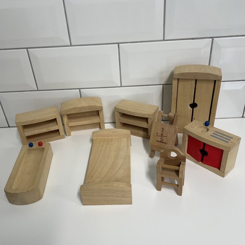 Wooden doll house furniture - doll,