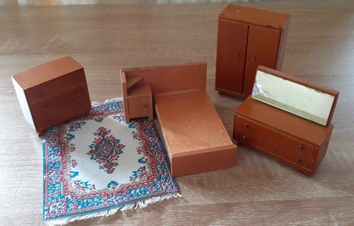 Vintage wooden dolls house - vintage,