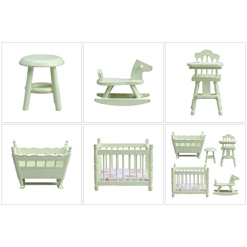 Miniature doll house furniture - house,