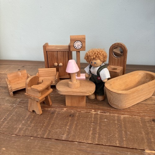 Children wooden dolls - wooden,