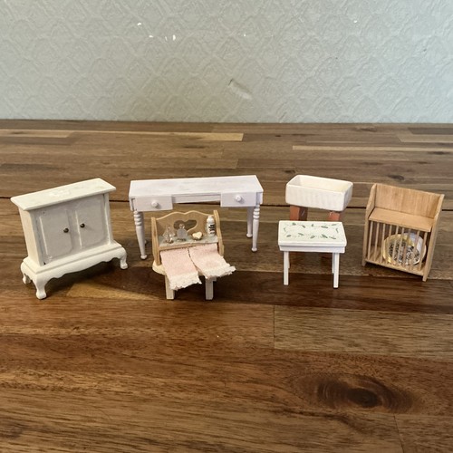 Wooden dolls house furniture - wooden,