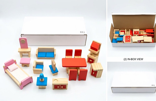 Wooden doll s house - 1:12,