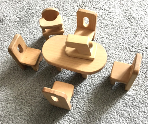 Piece wooden dolls house - piece,