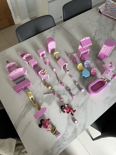 Wooden dolls house furniture
