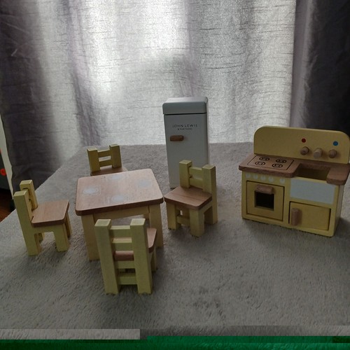 Wooden dolls house furniture - house,