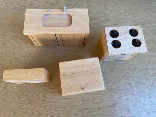 Dolls house furniture wooden - dolls,