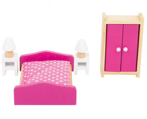 Miniature wooden doll - miniature, house