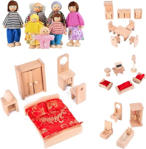 Wooden dolls house furniture - furniture, 4