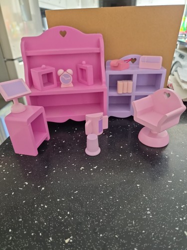 Wooden dolls house furniture - house,
