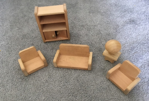 Piece wooden dolls house - 6,