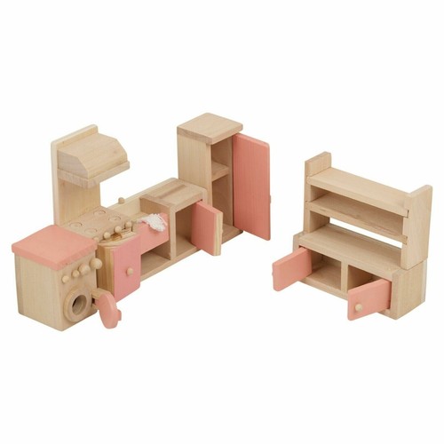 Children wooden doll house - wooden,