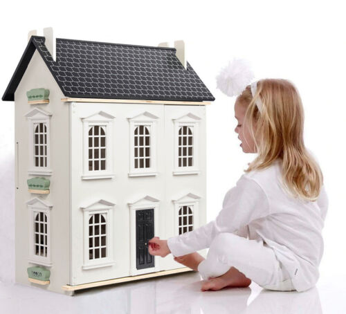 Large wooden dolls house - wooden,