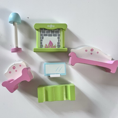 Wooden dolls house - wooden,