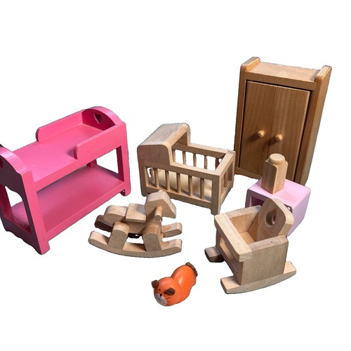 Wooden dolls house - wooden, children's