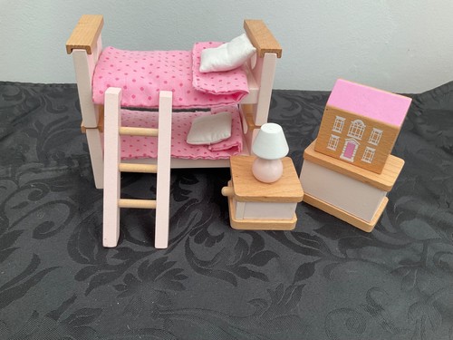 Wooden dolls house furniture - wooden,