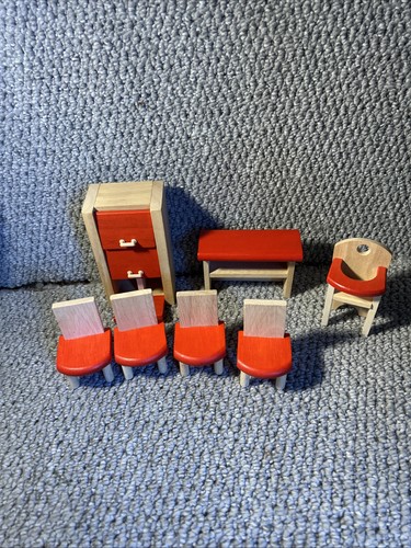 Set wooden red - set, of