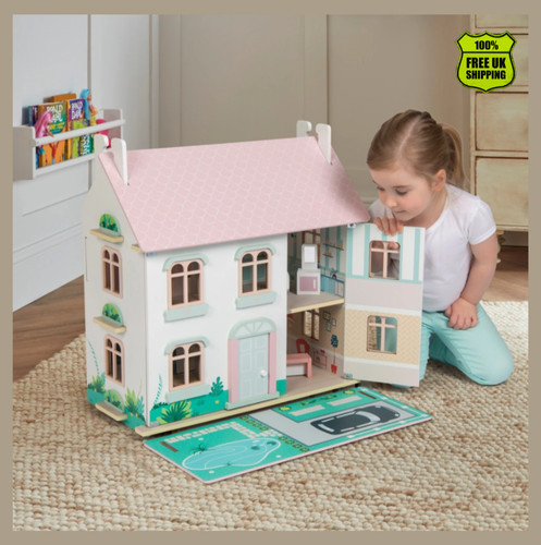 Sofie wooden doll house with - wooden,