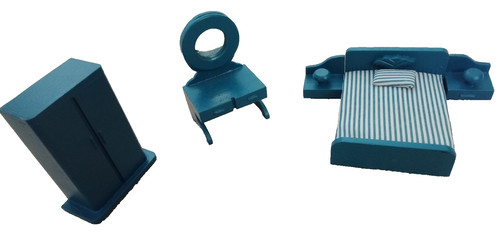 Set blue wooden dolls - a, 5