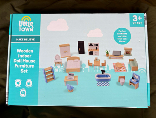 Aldi little town wooden - aldi, dolls